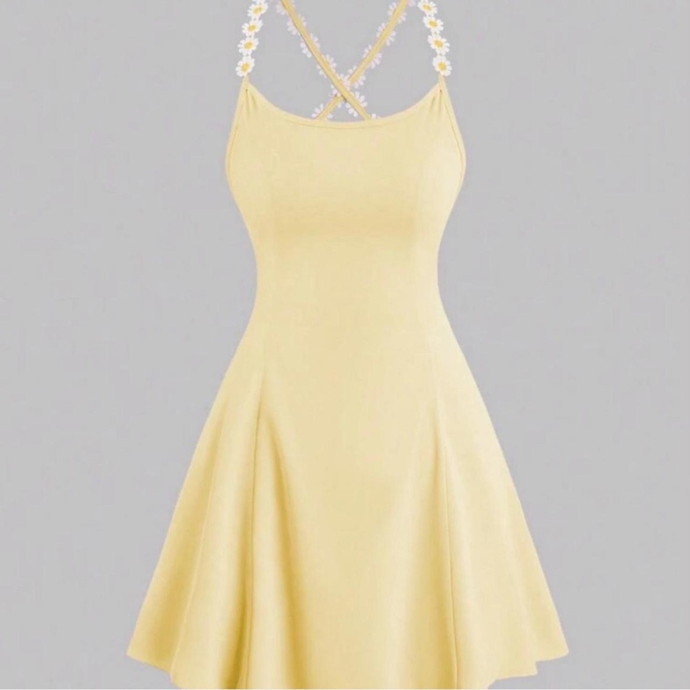 Elegant Yellow Sundress